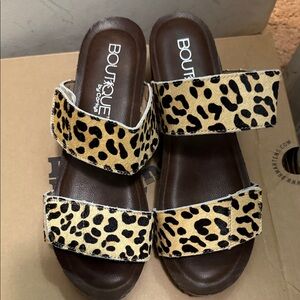 Boutique by Corkys Leopard Print Sandals
